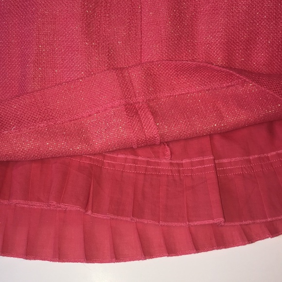 J.Crew Coral & Gold Strapless Dress - Picture 8 of 11